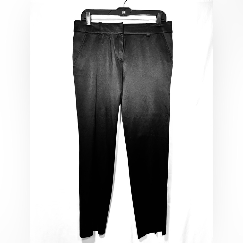 Tory Burch Black Silk Ankle Pants
